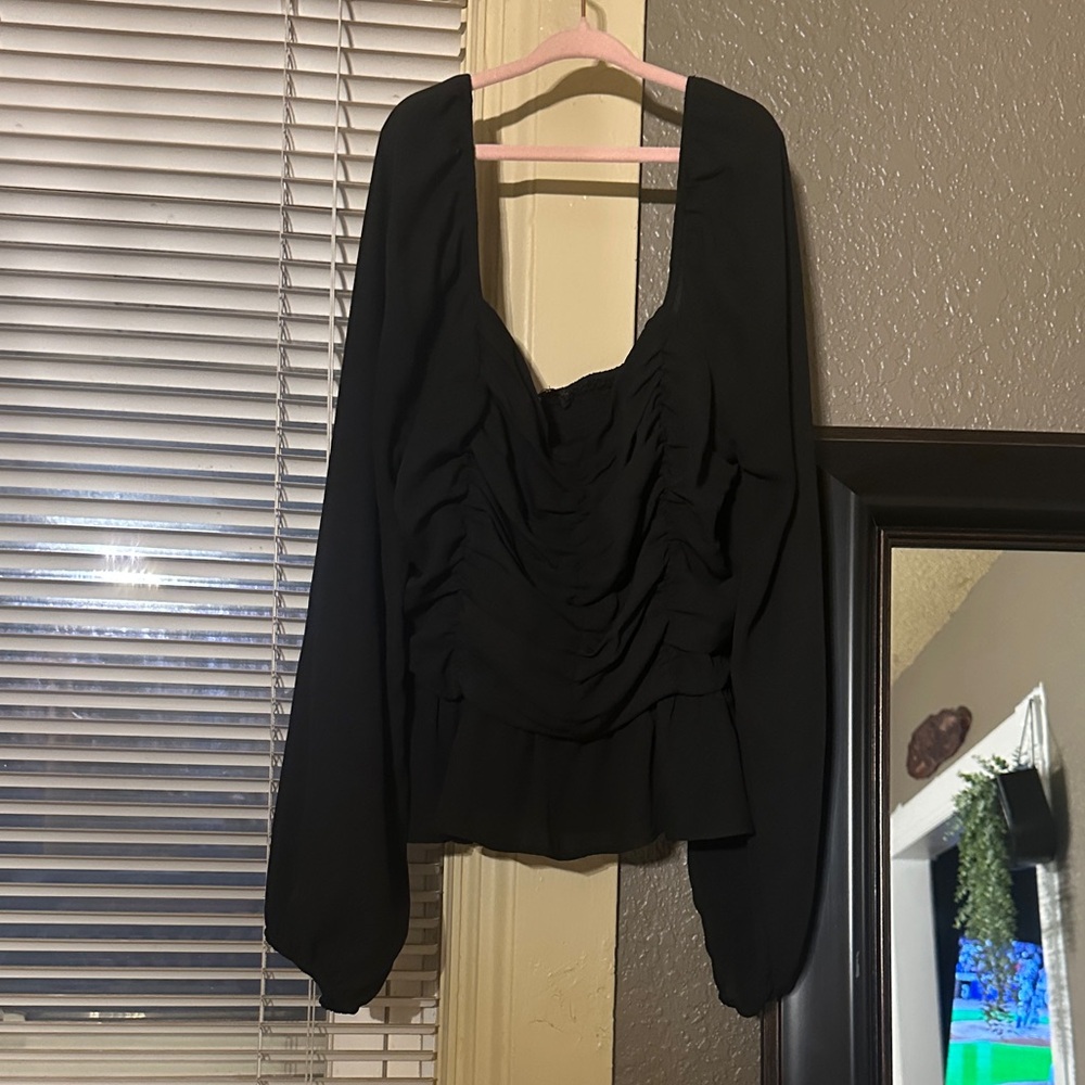 Element Shine Black Blouse